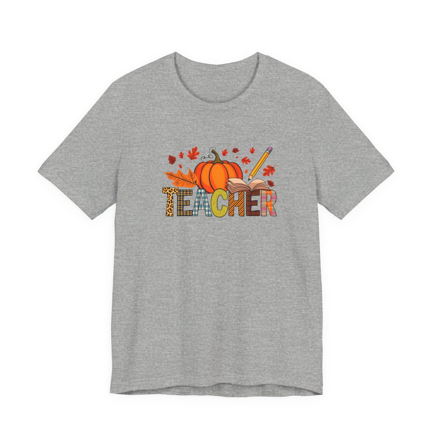 Autumn Teacher Tee - Perfect for Fall Celebrations, Teacher Appreciation, Classroom Spirit, Halloween & Thanksgiving, Gift for Educators