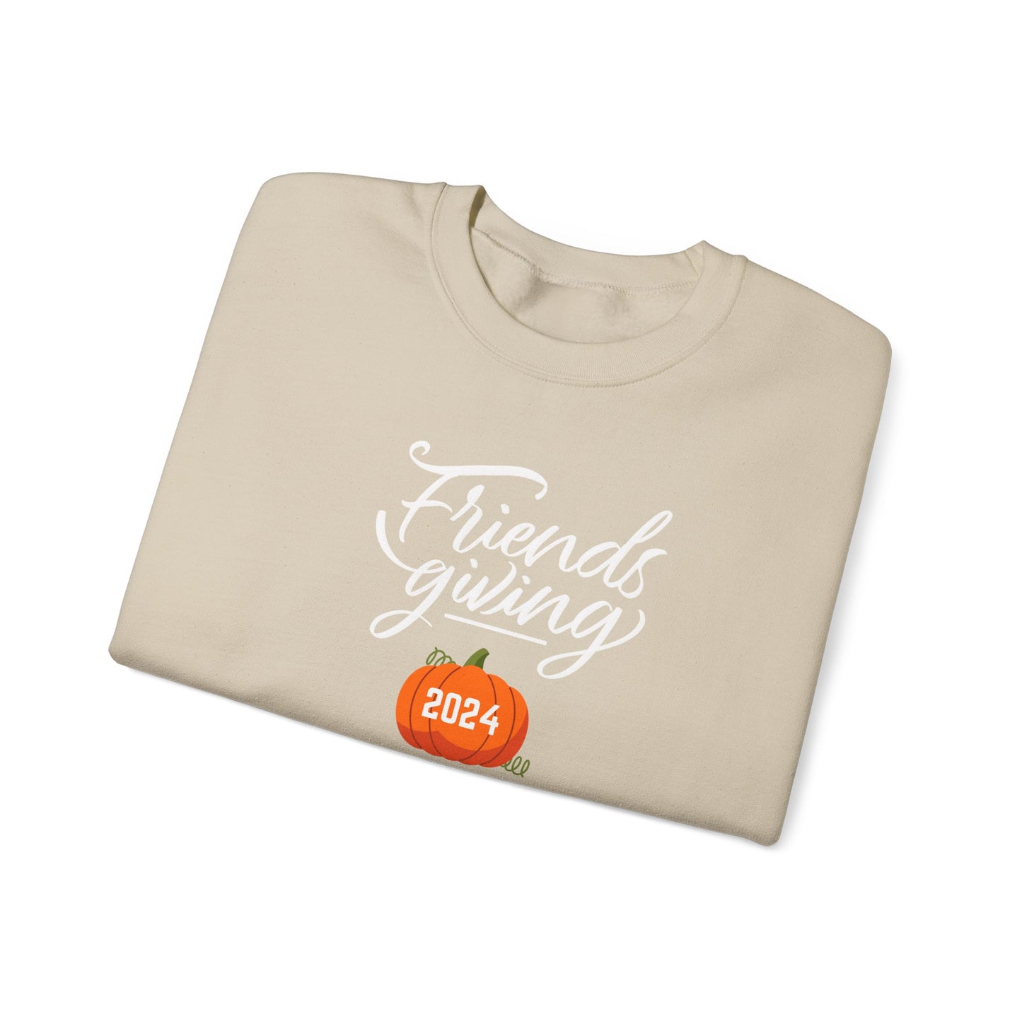 Friendsgiving 2024 Unisex Crewneck Sweatshirt, Thanksgiving Friends Party , Holiday Gathering Pullover, Fall Feast Shirt, Cozy Autumn