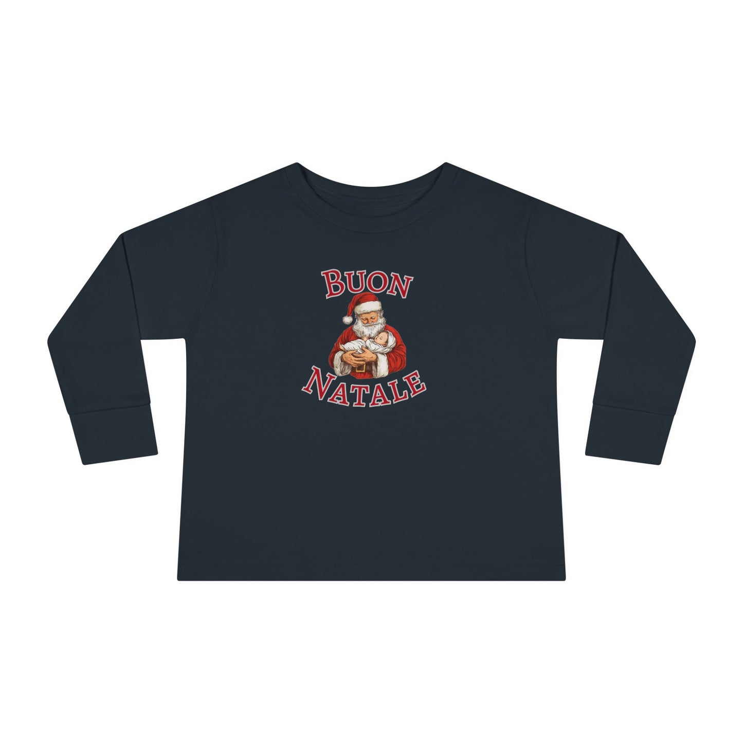 Buon Natale Santa, Toddler Long Sleeve Tee | Christmas