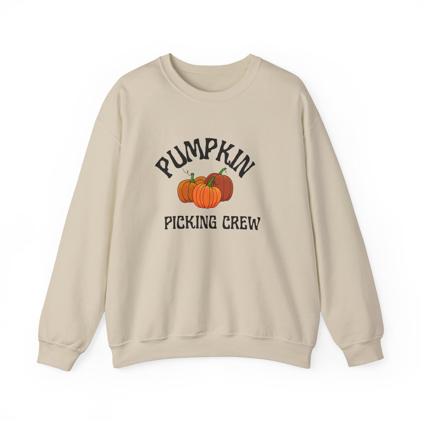 Fall, pumpkin picking Crewneck Sweatshirt