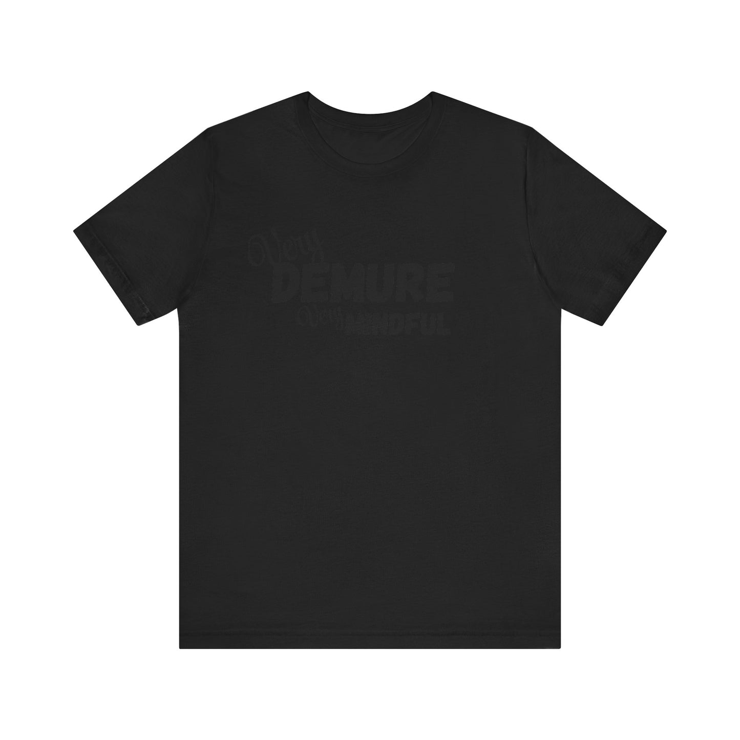 Very demure very mindful cutesy Short Sleeve Tee, tik tok trend shirt, perfect for back to school teen birthdays and Christmas