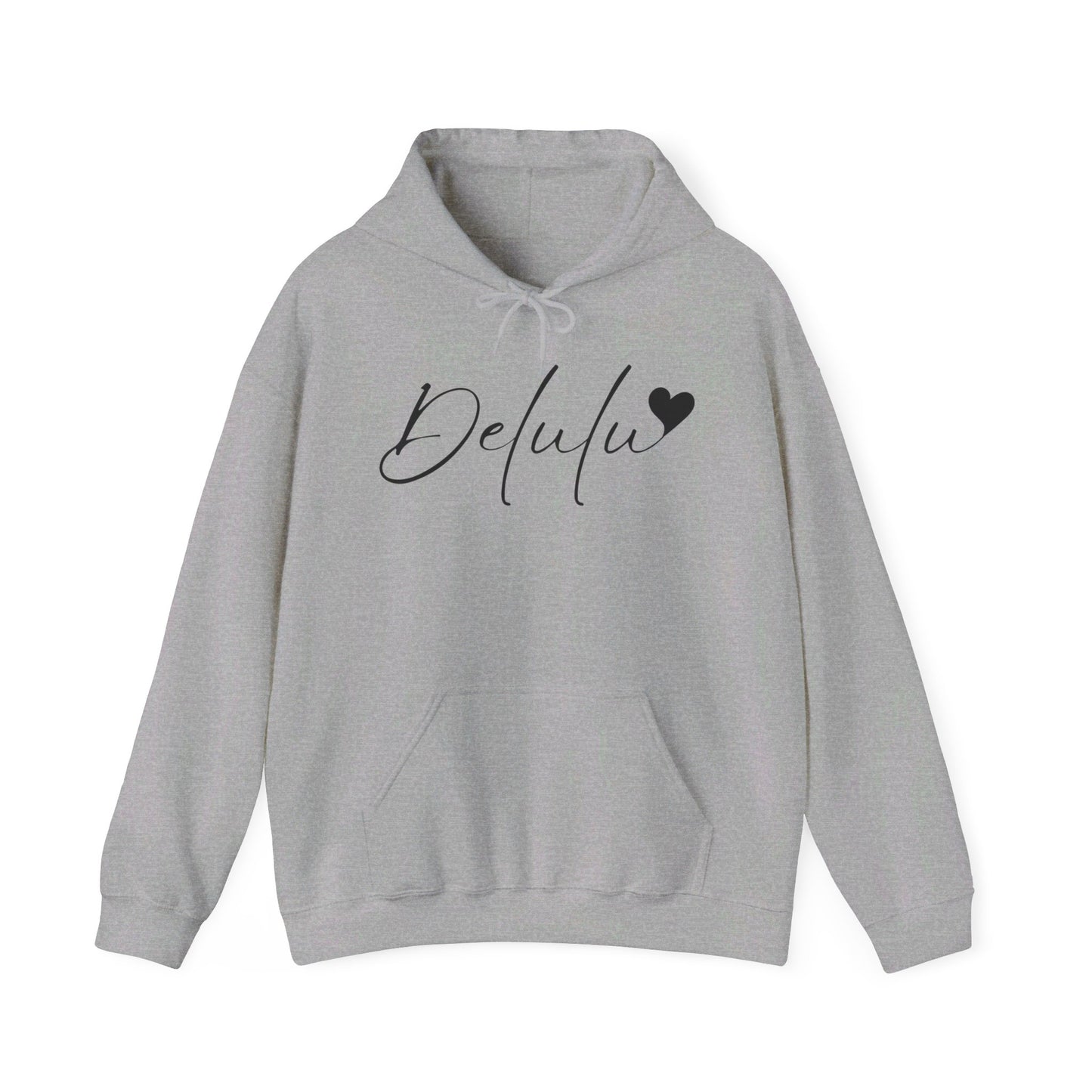 Delulu Unisex Heavy Blend™ Hooded Sweatshirt, teen trendy sweatshirt, back to school Christmas birthday gift shirts , middle school favorite