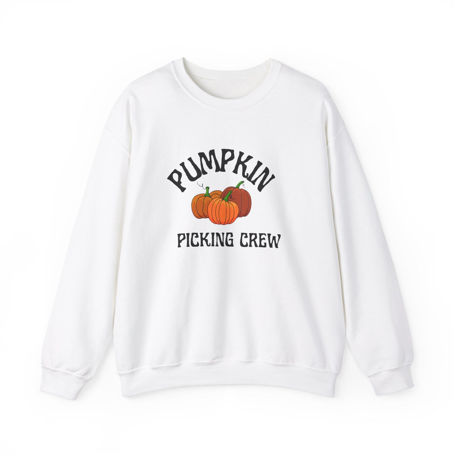 Fall, pumpkin picking Crewneck Sweatshirt