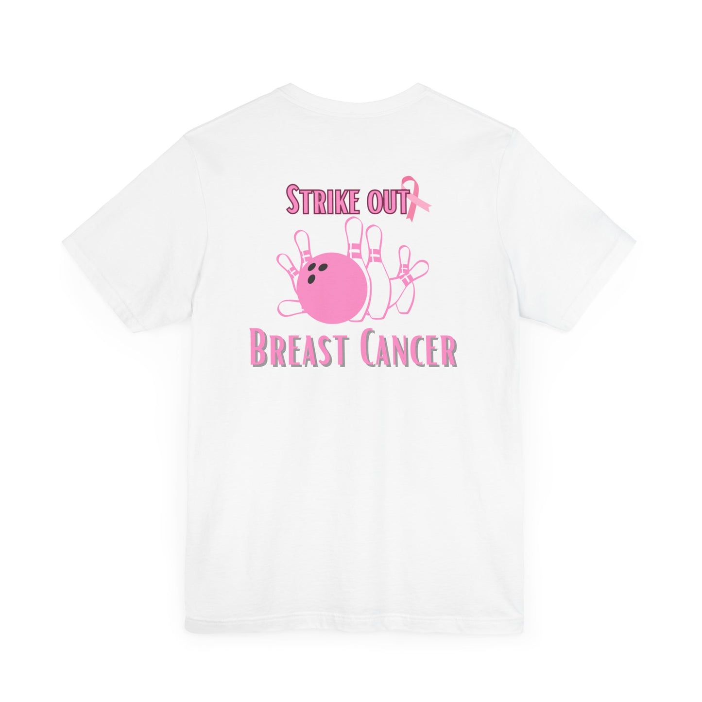 Breast cancer awareness bowling Unisex Jersey Short Sleeve Tee, bowling shirt groups breast cancer awareness, matching bowling  team shirts