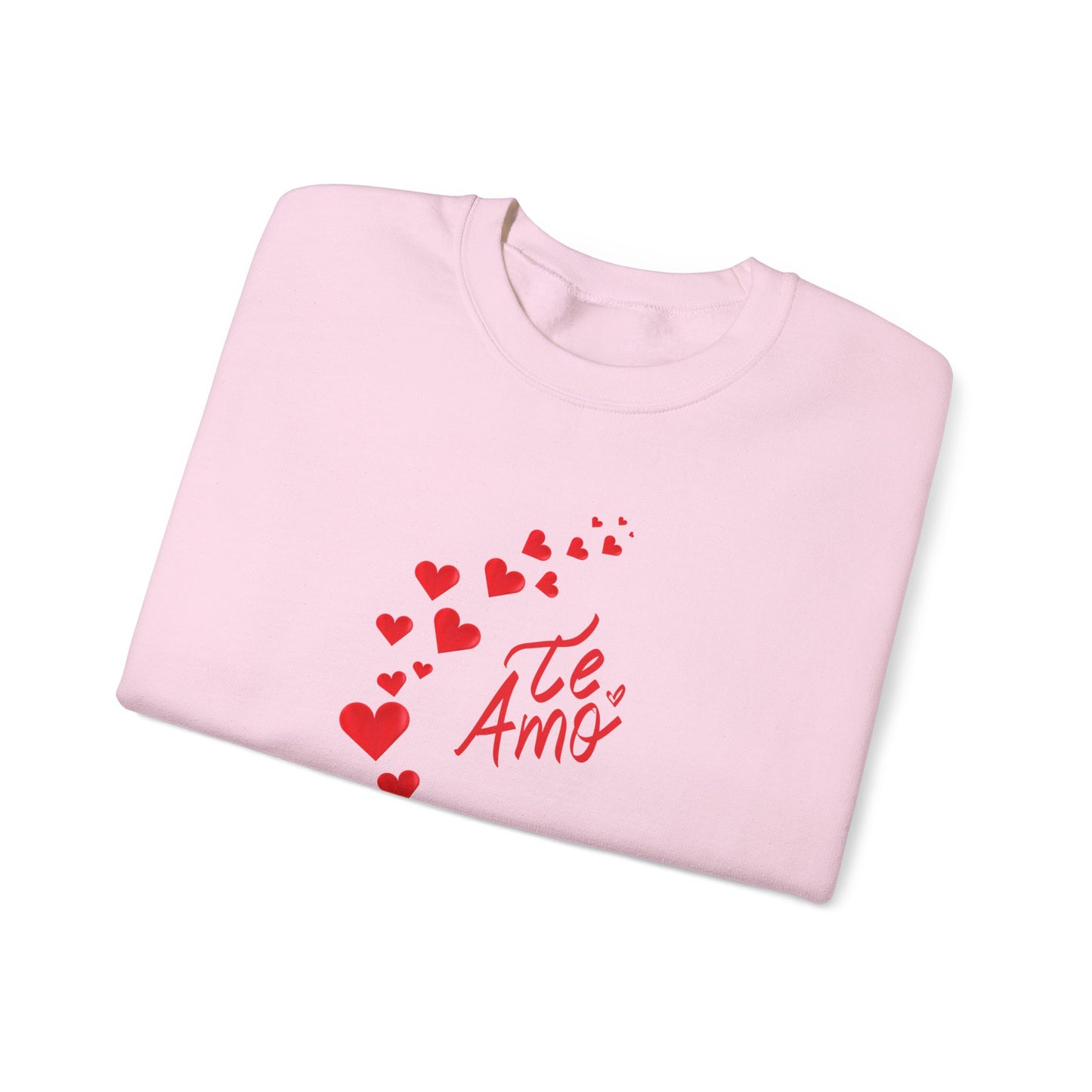 Valentines Day Unisex Sweatshirt, Te Amo Love Hearts Jumper, Romantic Couples Gift, Valentine's Apparel, Heart Print Pullover, Valentine's