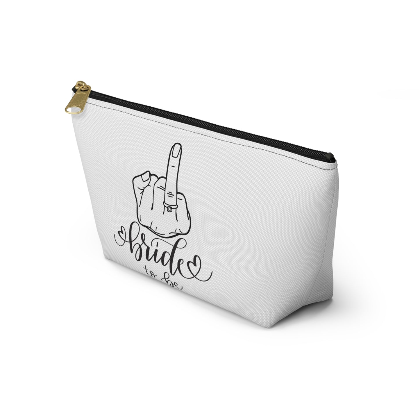 Bride to be, engagement,bride era , bride , makeup bag , accessory bag