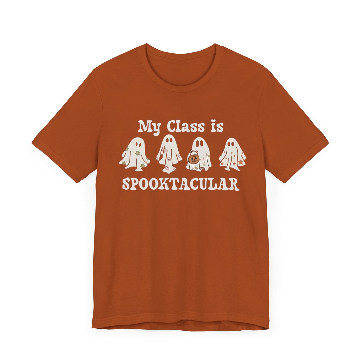 Teachers spooky class patch, Unisex Jersey Short Sleeve Tee, I teach cutest pumpkins in the patch shirt for teacher, Halloween shirts. Men and women teacher shirts