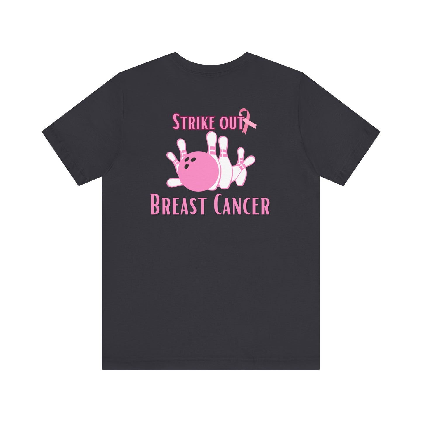 Breast cancer awareness bowling Unisex Jersey Short Sleeve Tee, bowling shirt groups breast cancer awareness, matching bowling  team shirts