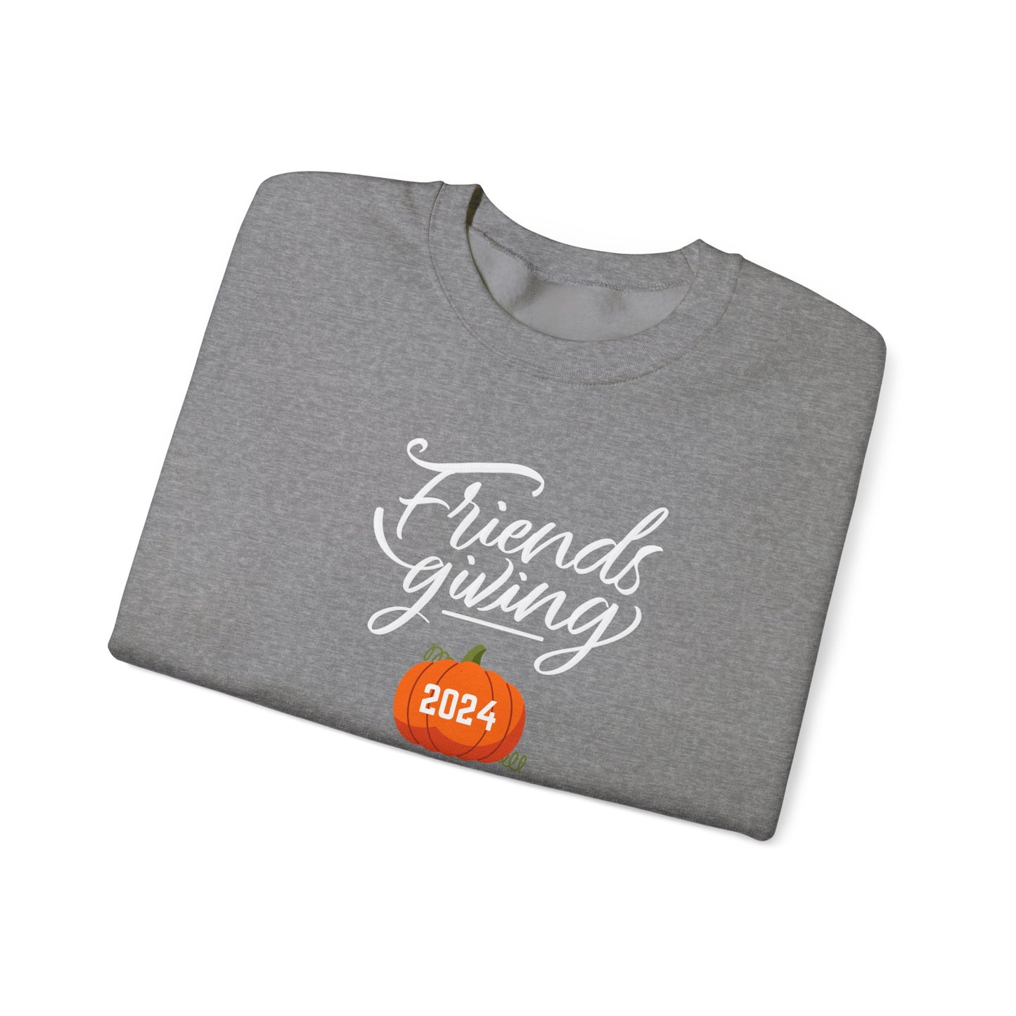 Friendsgiving 2024 Unisex Crewneck Sweatshirt, Thanksgiving Friends Party , Holiday Gathering Pullover, Fall Feast Shirt, Cozy Autumn