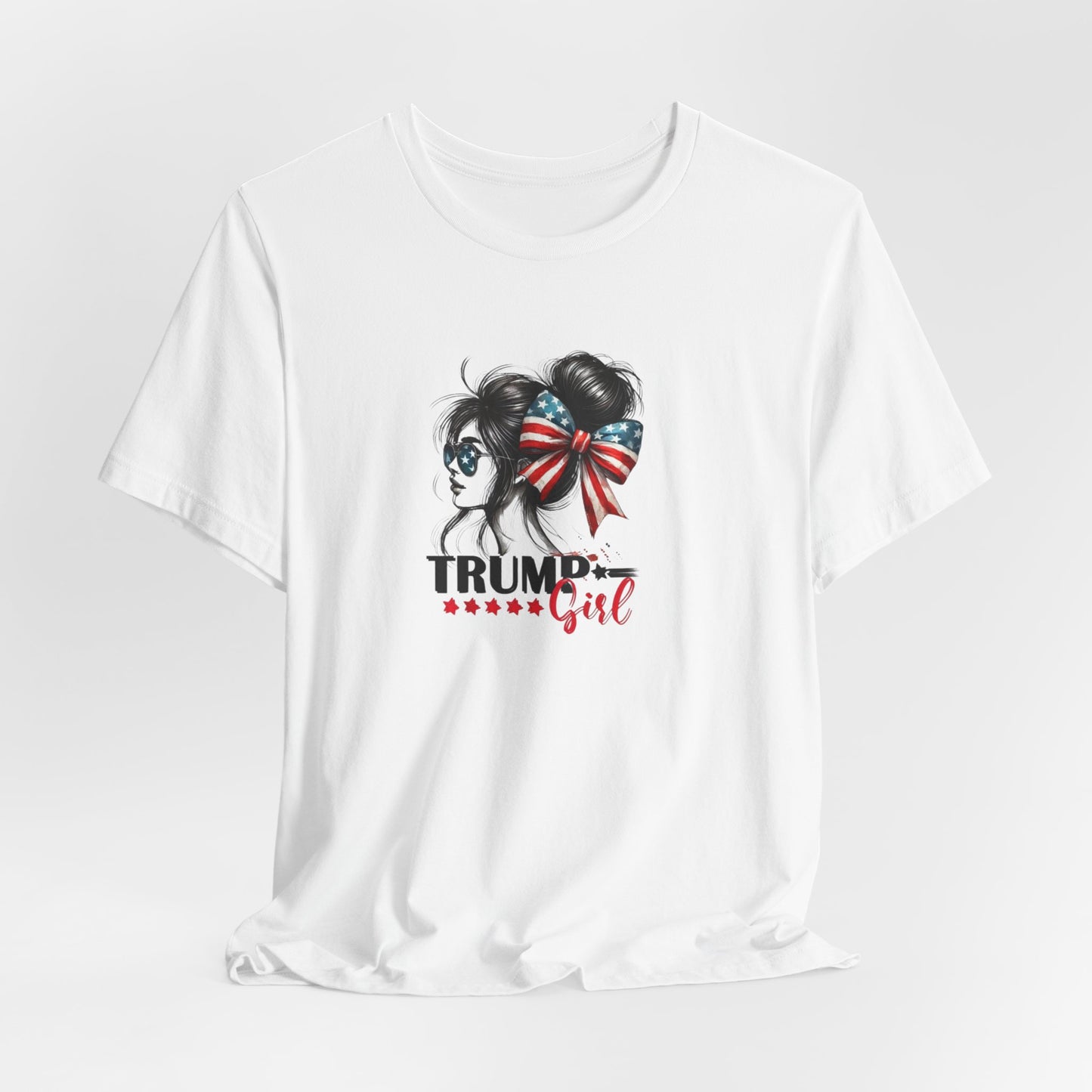 Funny Trump Girls Unisex Tee, Short Sleeve Election Shirt, Political Graphic Tshirt, Humorous President Top, Patriotic Clothes Gift