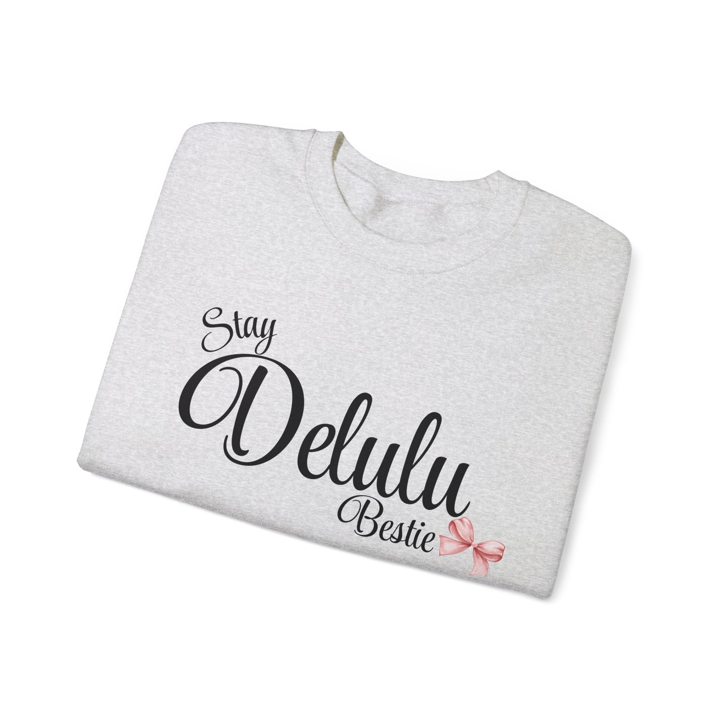 Delulu trendy middle school boy and girl Unisex Heavy Blend™ Crewneck Sweatshirt.delulu style shirt coquette .sweatshirts for boys girl birthday Christmas