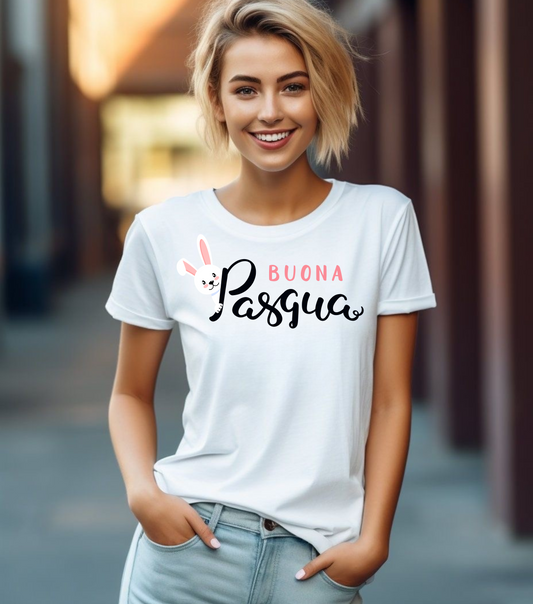 Buona pasqua, happy Easter, Italian , Italian mom, Easter shirt, gift for mom, gift for Nonna, Short Sleeve Tee