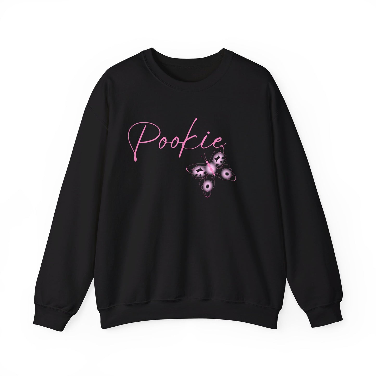 Pookie coquette butterfly shirt Unisex Heavy Blend™ Crewneck Sweatshirt, great coquette style shirt for teens back to school birthdays and Christmas sweatshirt