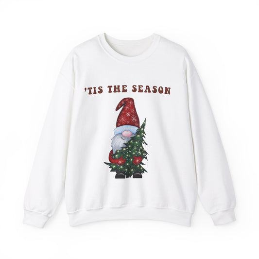 Christmas Gnome Sweatshirt, Tis the season, Christmas tree, Christmas shirt, holiday