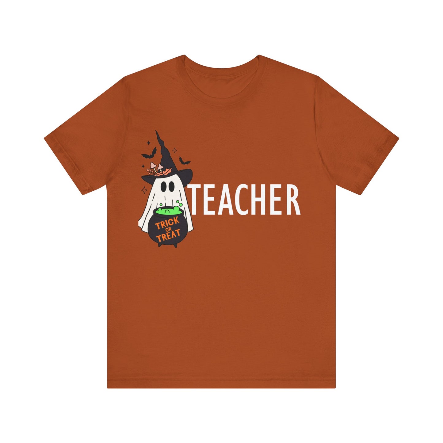 Teachers spooky  Jersey Short Sleeve Tee, I teach cutest pumpkins in the patch shirt for teacher, Halloween shirts. Men and women teacher shirts