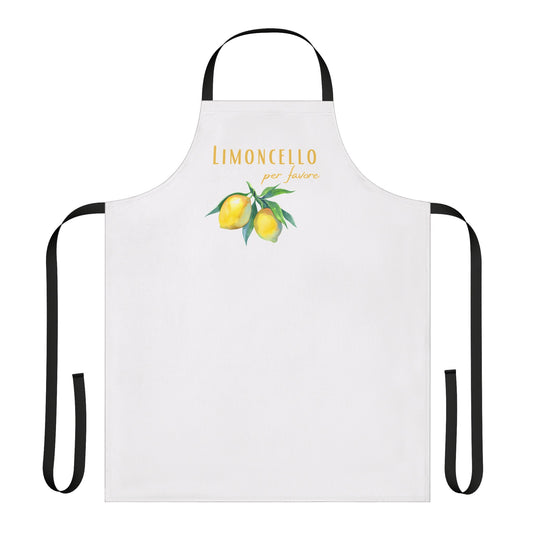 Italian kitchen apron, Limoncello please, baking gift, birthday gift, Kitchen apron