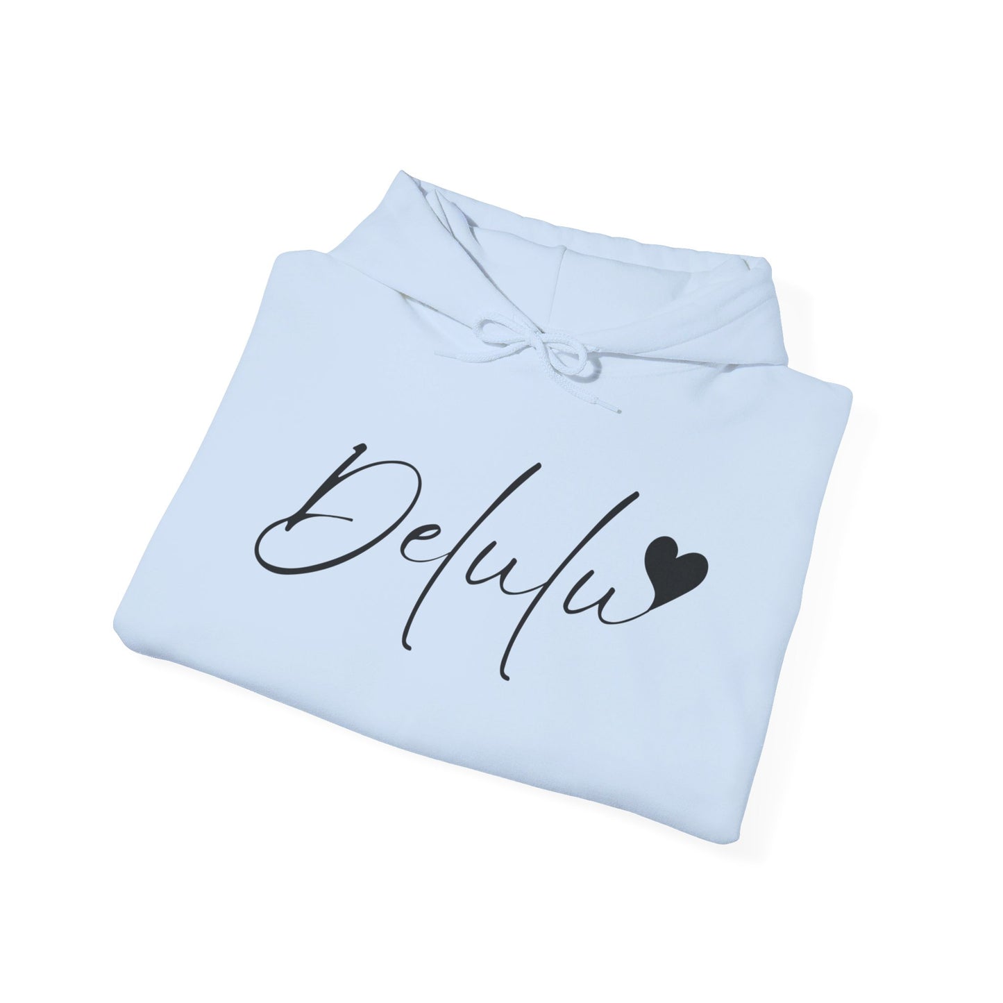 Delulu Unisex Heavy Blend™ Hooded Sweatshirt, teen trendy sweatshirt, back to school Christmas birthday gift shirts , middle school favorite