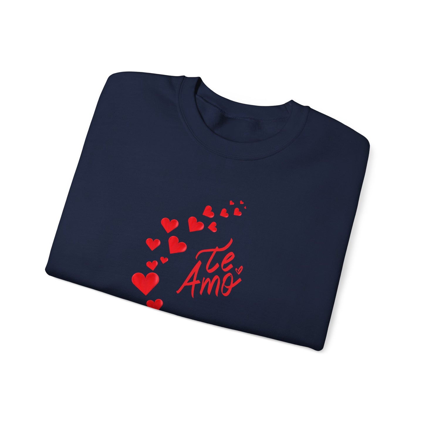 Valentines Day Unisex Sweatshirt, Te Amo Love Hearts Jumper, Romantic Couples Gift, Valentine's Apparel, Heart Print Pullover, Valentine's