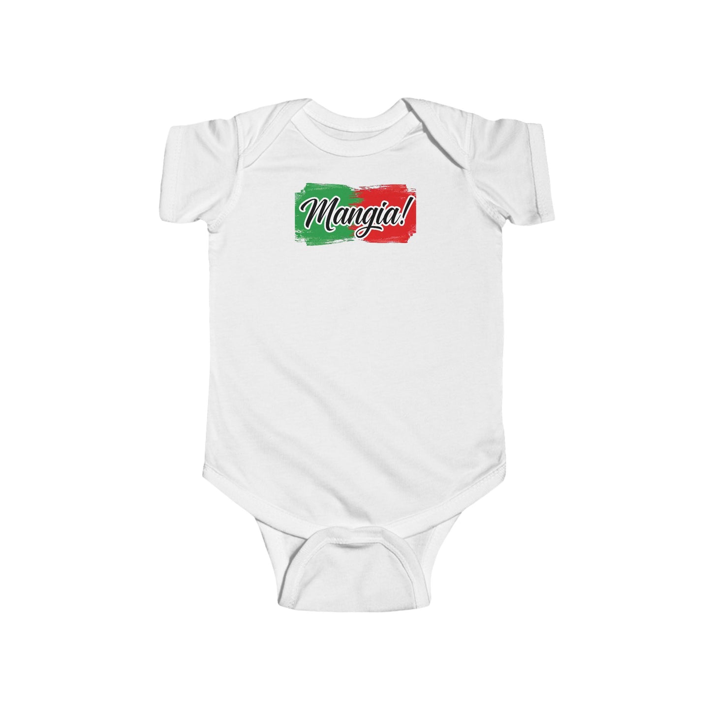 Mangia Let Eat Italian Baby Bodysuit