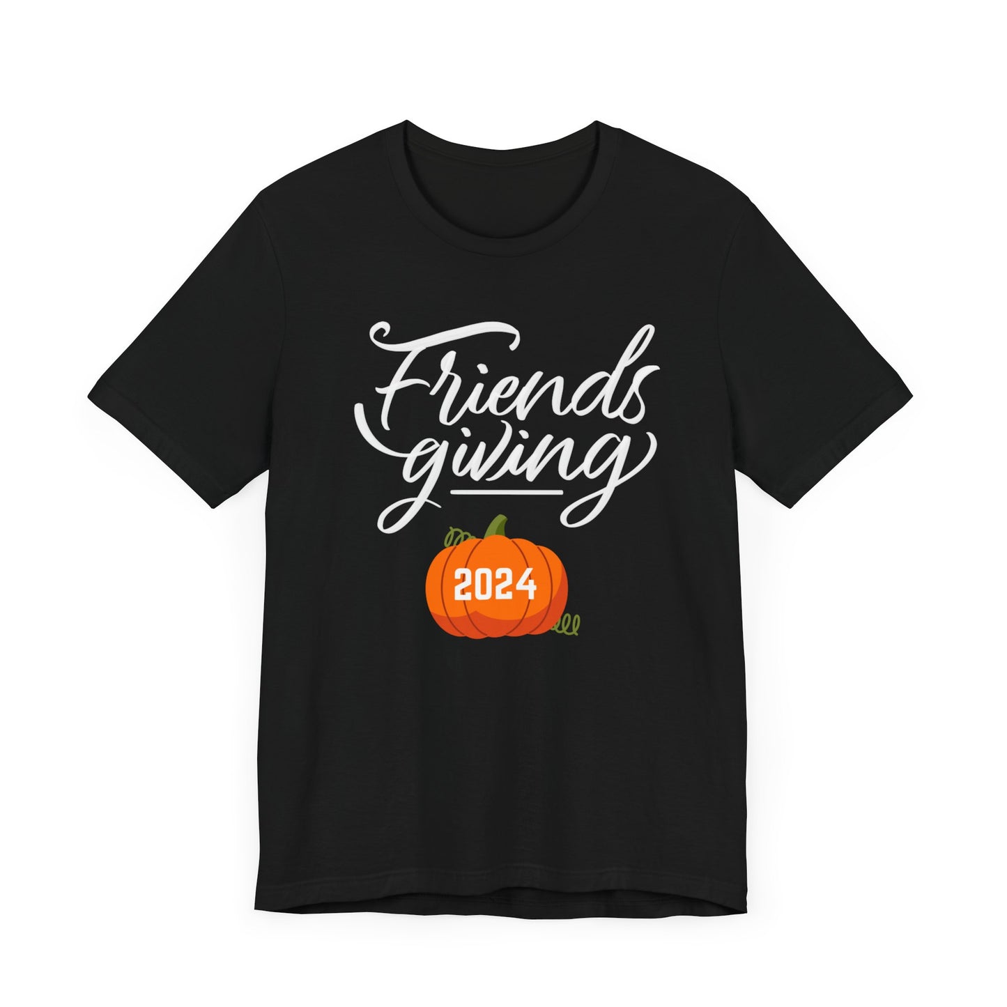 Friendsgiving 2024 Thanksgiving Short Sleeve Tee - Unisex Jersey Shirt, Friendsgiving Tee, Thanksgiving T-Shirt, Holiday Shirt, Family