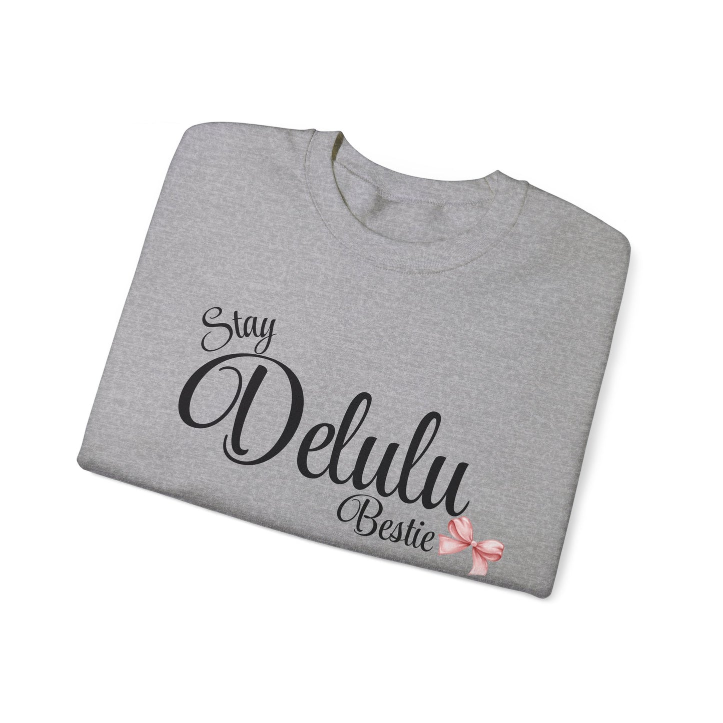 Delulu trendy middle school boy and girl Unisex Heavy Blend™ Crewneck Sweatshirt.delulu style shirt coquette .sweatshirts for boys girl birthday Christmas