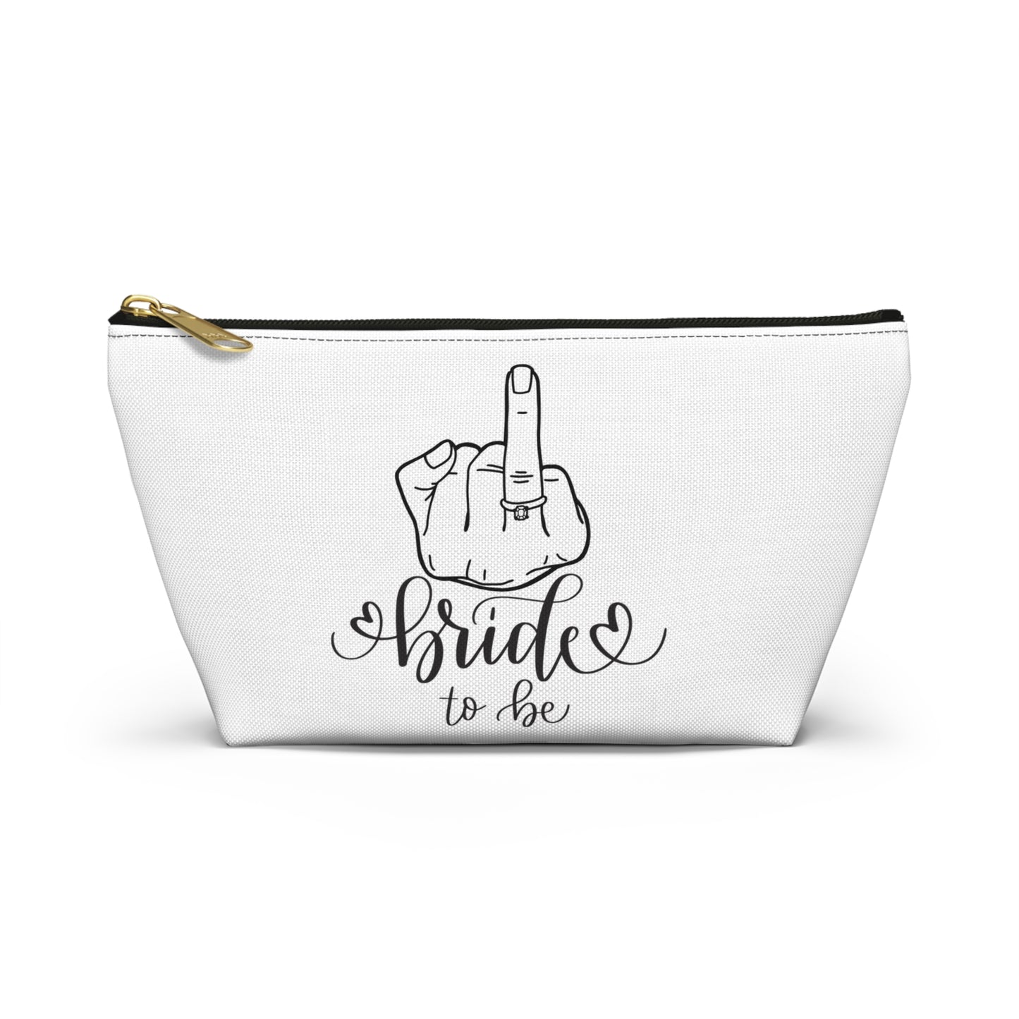 Bride to be, engagement,bride era , bride , makeup bag , accessory bag