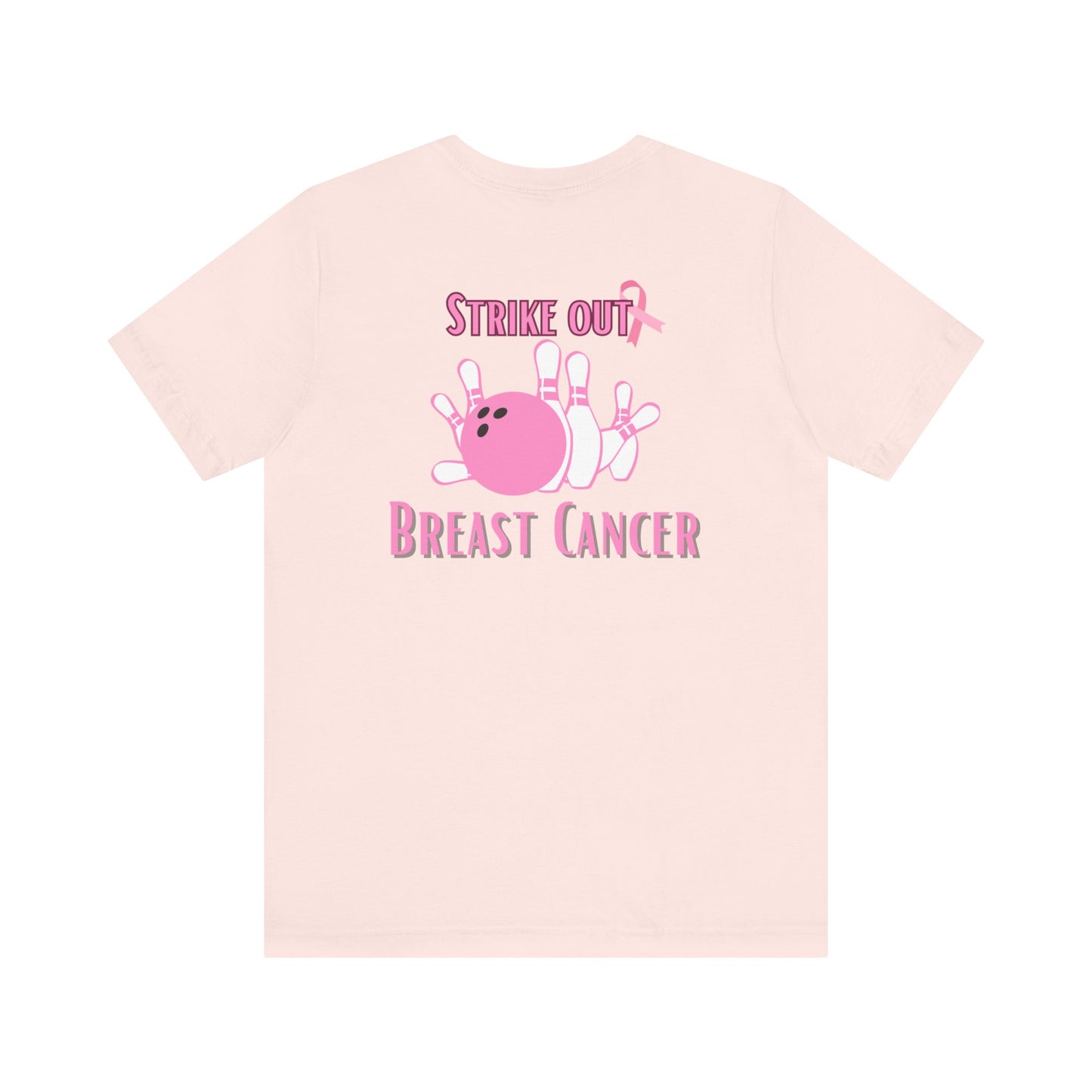 Breast cancer awareness bowling Unisex Jersey Short Sleeve Tee, bowling shirt groups breast cancer awareness, matching bowling  team shirts