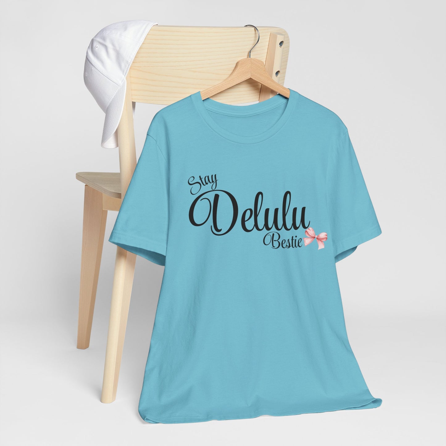 Delulu state of mind Unisex Jersey Short Sleeve Tee. Back to school shirt for middle school best friend shirts, stay Delulu besties