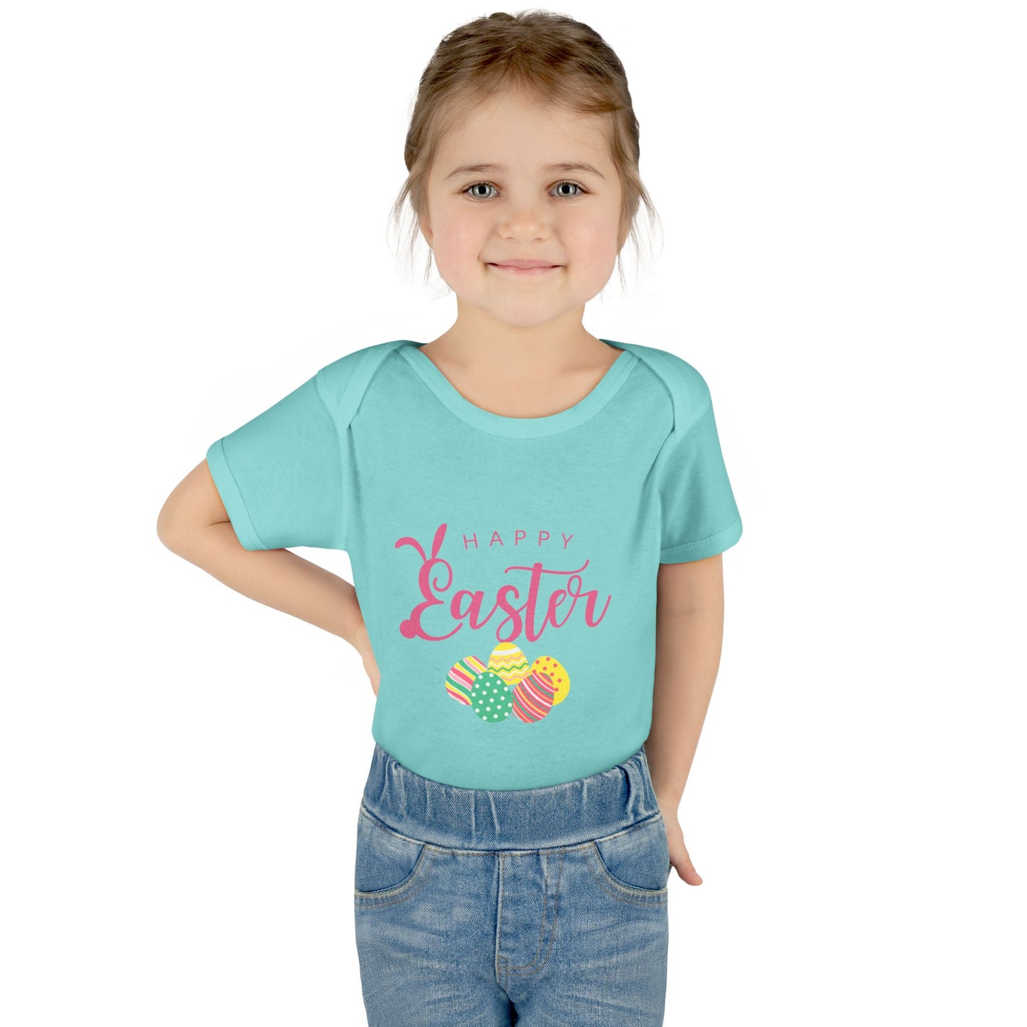 Happy Easter Infant Bodysuit, Cute Baby Outfit, baby first Easter, matching family shirts, Toddler Apparel, Newborn Easter Shirt