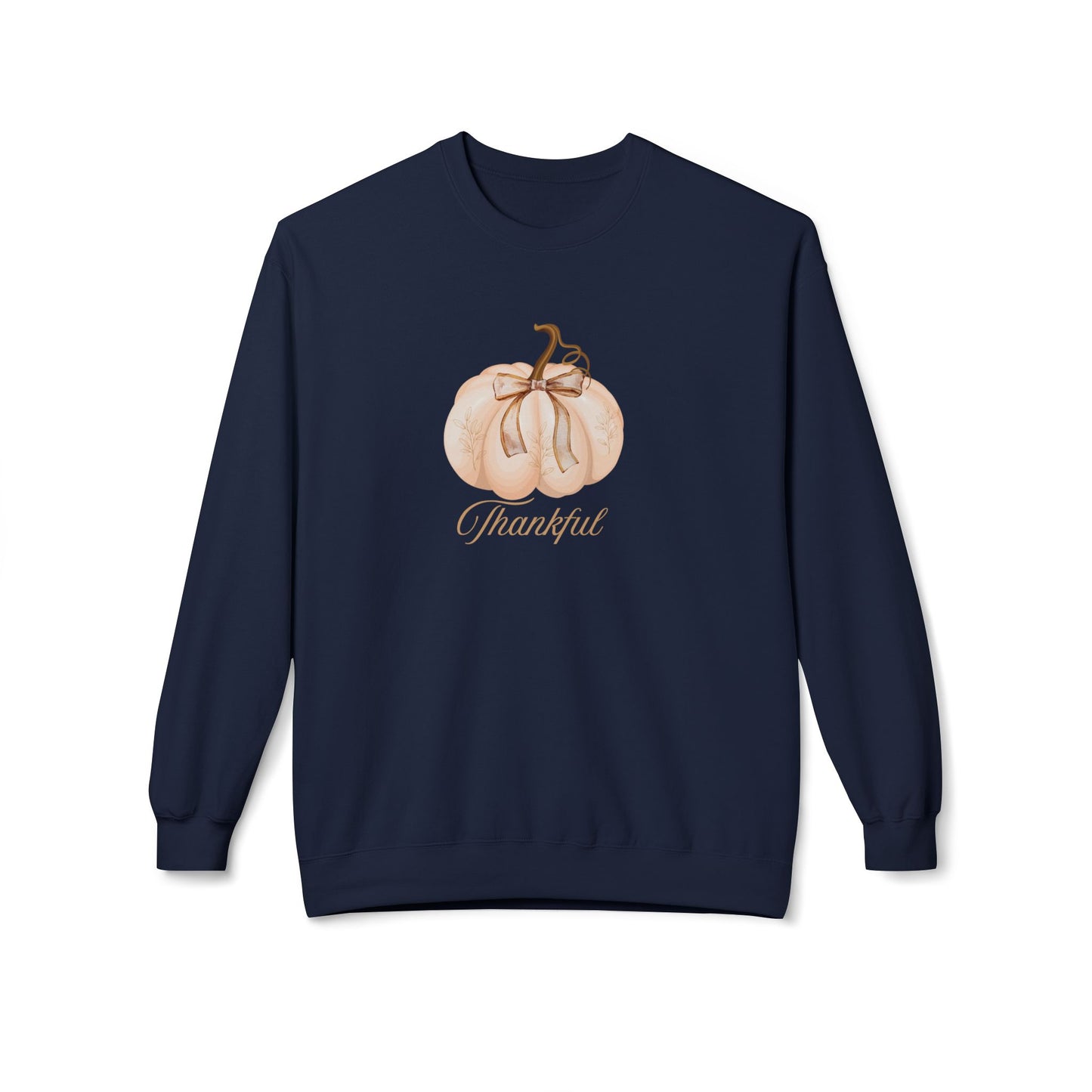 Thankful Pumpkin Sweatshirt, Cozy Fall Crewneck, Autumn Fashion, Thanksgiving Gift, Unisex Sweatshirt
