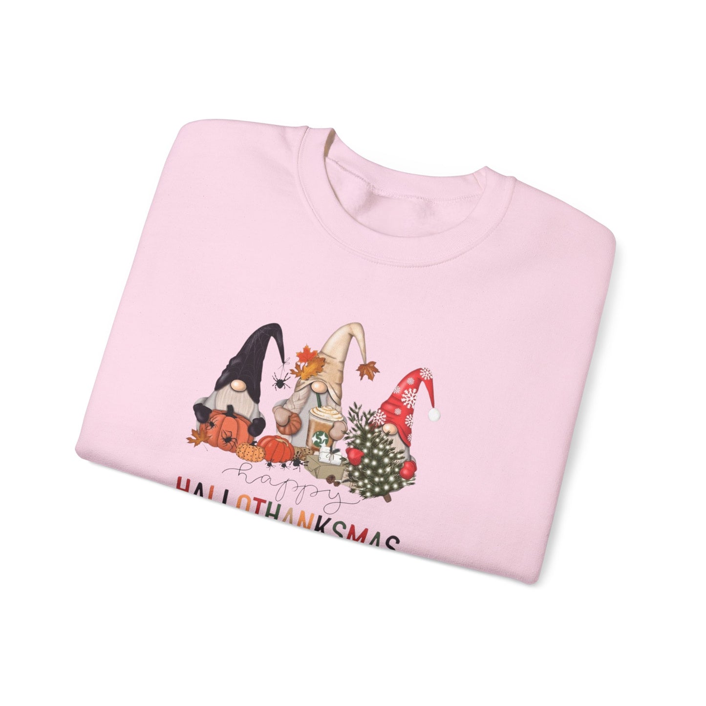 HalloThanksMas Shirt, Holiday Season Shirt, Holiday Gnome Shirt, Halloween Shirt, Thanksgiving Shirt, Christmas Shirt, Holiday Season Gift, fall sweatshirt