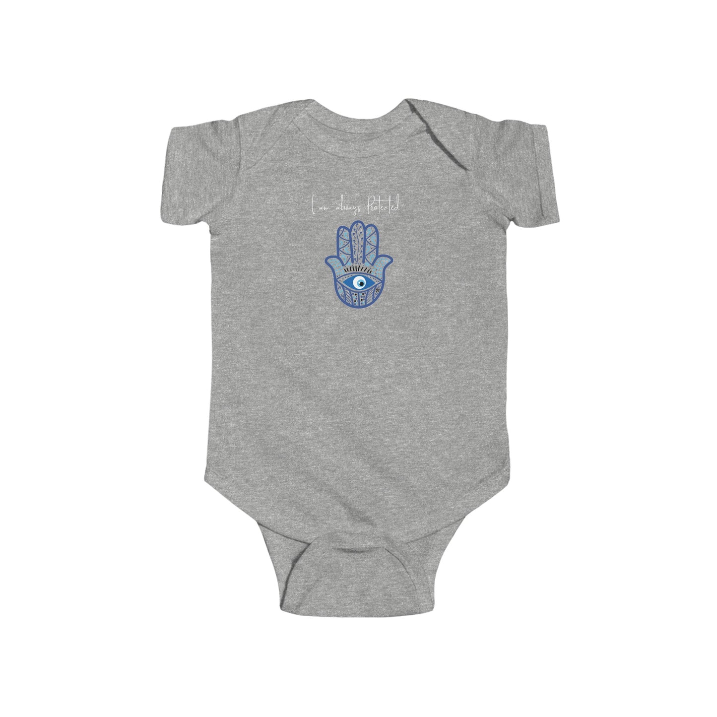 Evil Eye Hamsa Baby Bodysuit - I Am Always Protected Gift