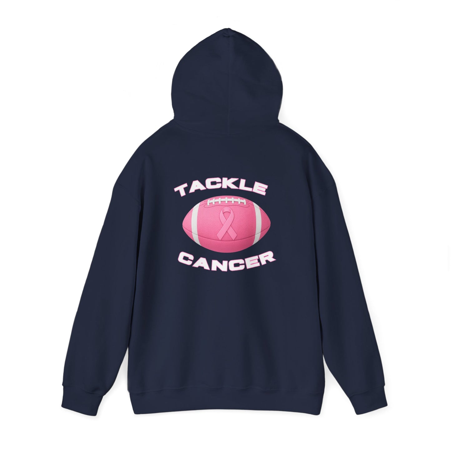 Pink Ribbon Football Hoodie - Tackle Cancer Awareness Sweatshirt, Unisex Gift, Support Breast Cancer Month, Sports Sweater, [...]