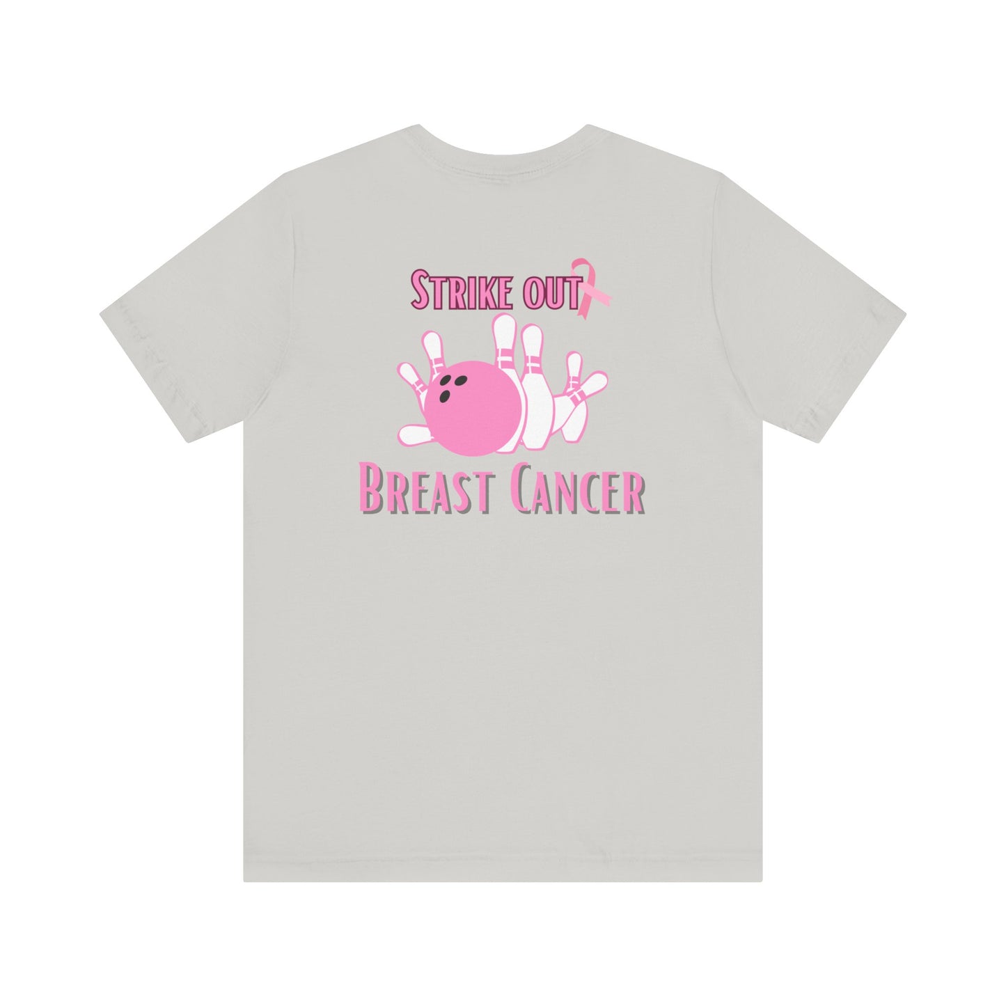 Breast cancer awareness bowling Unisex Jersey Short Sleeve Tee, bowling shirt groups breast cancer awareness, matching bowling  team shirts