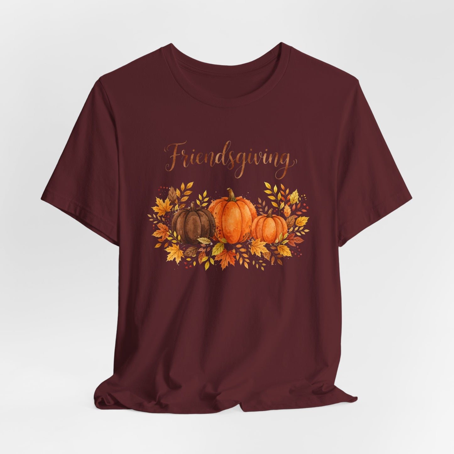 Friendsgiving Pumpkins Tee – Autumn Harvest Graphic T-Shirt