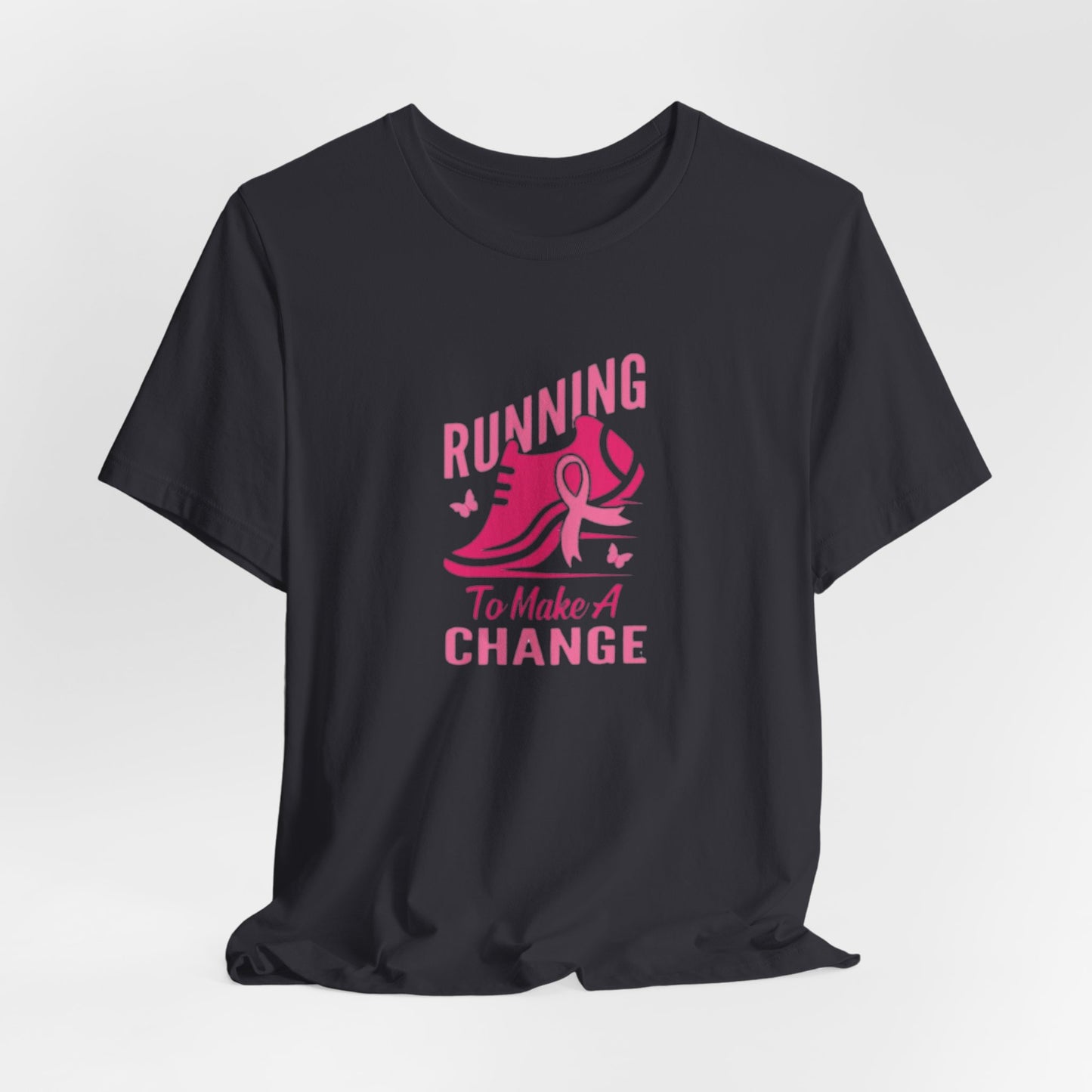 Breast cancer awareness running Unisex Jersey Short Sleeve Tee, breast cancer awareness for runners shirt