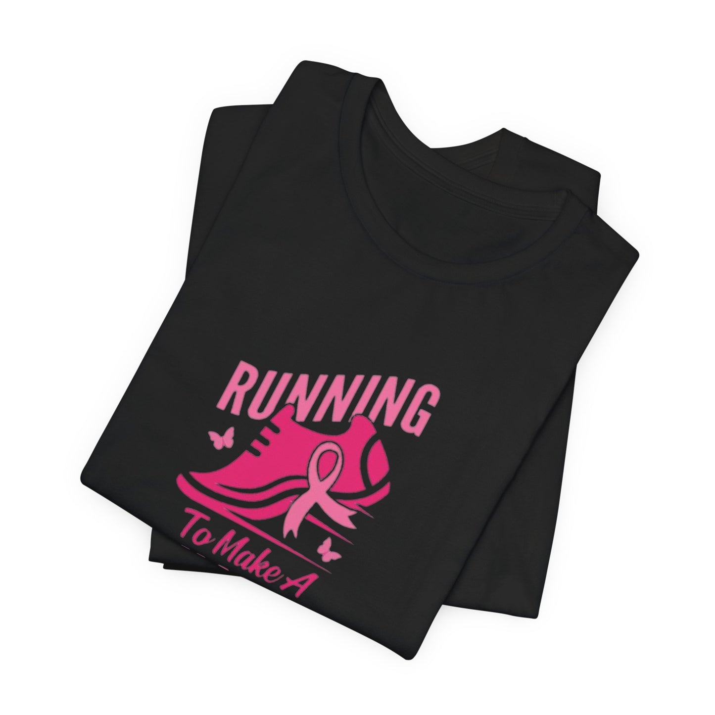 Breast cancer awareness running Unisex Jersey Short Sleeve Tee, breast cancer awareness for runners shirt