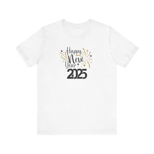 2025 New Year Unisex Tee Shirt, Holiday Celebration T-Shirt, Party Countdown Top, Festive NYE Apparel, Year End Gathering Gift