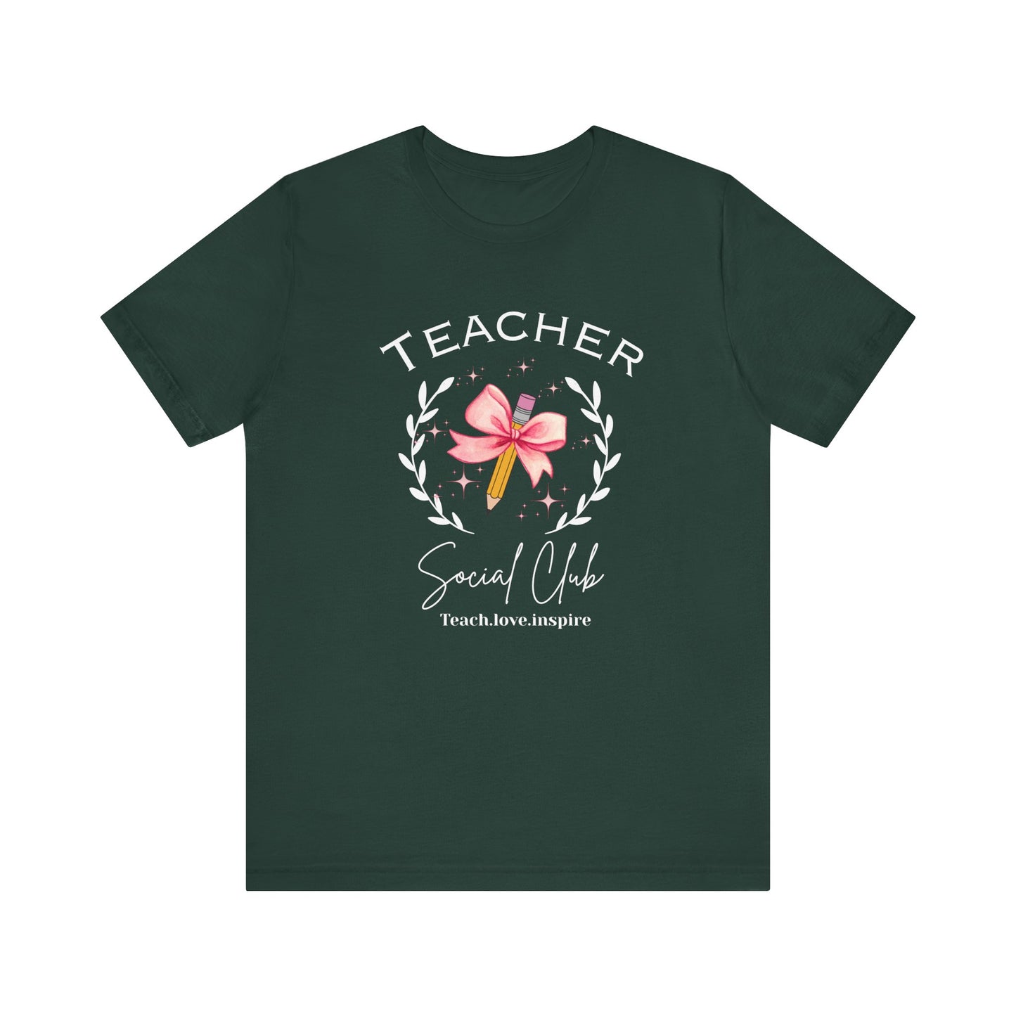 Cute Pencil with Bow coquette style  Unisex Tee, Creative Gift  Teacher Appreciation Shirt, Gift for Students, Birthday Surprise