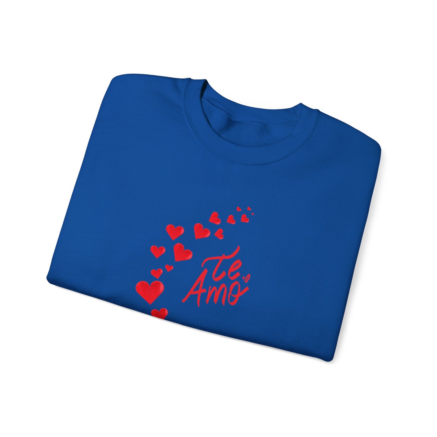 Valentines Day Unisex Sweatshirt, Te Amo Love Hearts Jumper, Romantic Couples Gift, Valentine's Apparel, Heart Print Pullover, Valentine's