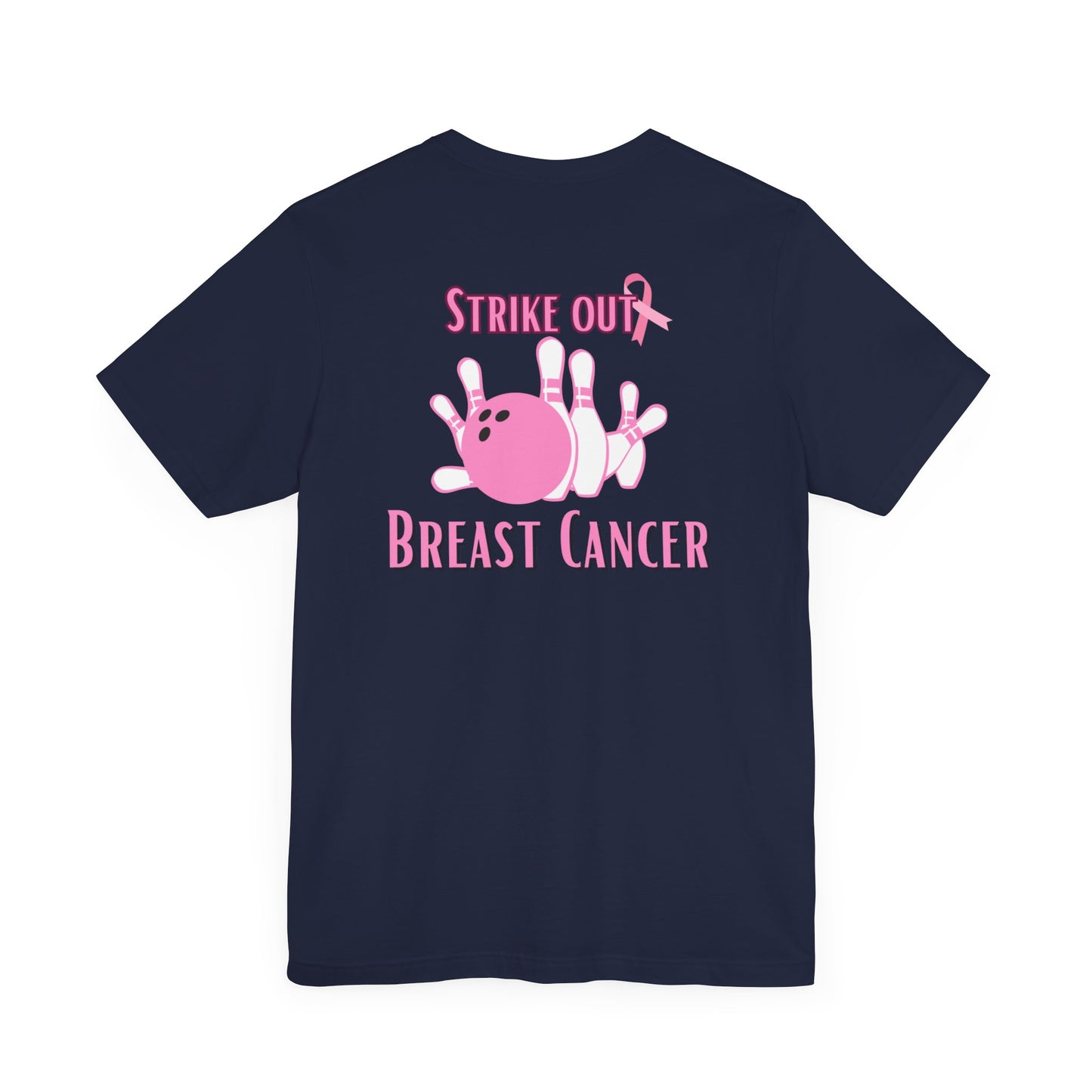 Breast cancer awareness bowling Unisex Jersey Short Sleeve Tee, bowling shirt groups breast cancer awareness, matching bowling  team shirts