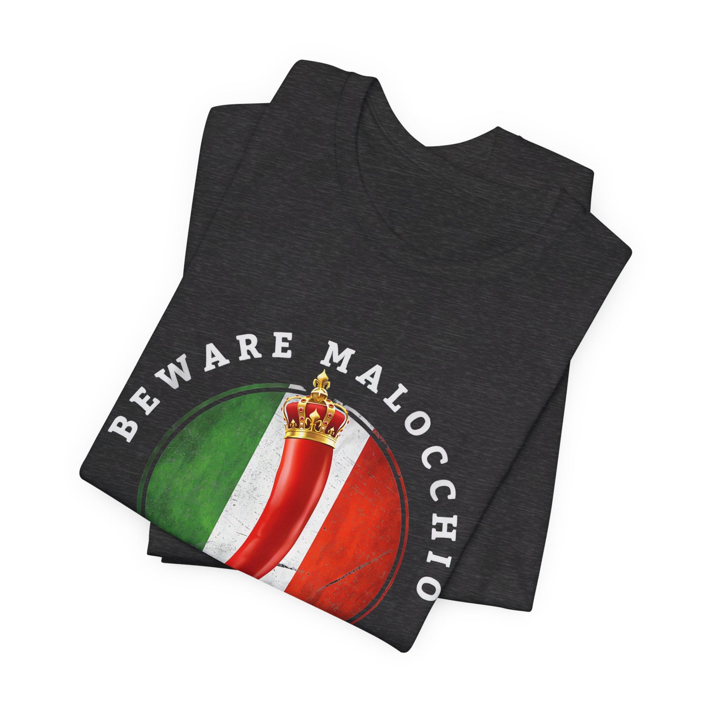 Italian inspired horn corno cornocello - beware of Macchio-evil eye-great Italian gift -  men and women shirt