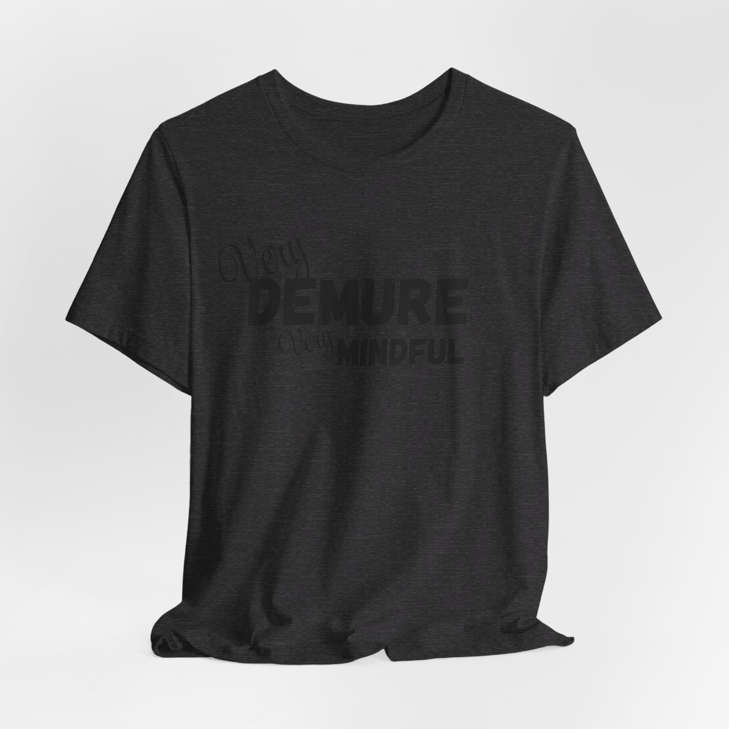 Very demure very mindful cutesy Short Sleeve Tee, tik tok trend shirt, perfect for back to school teen birthdays and Christmas