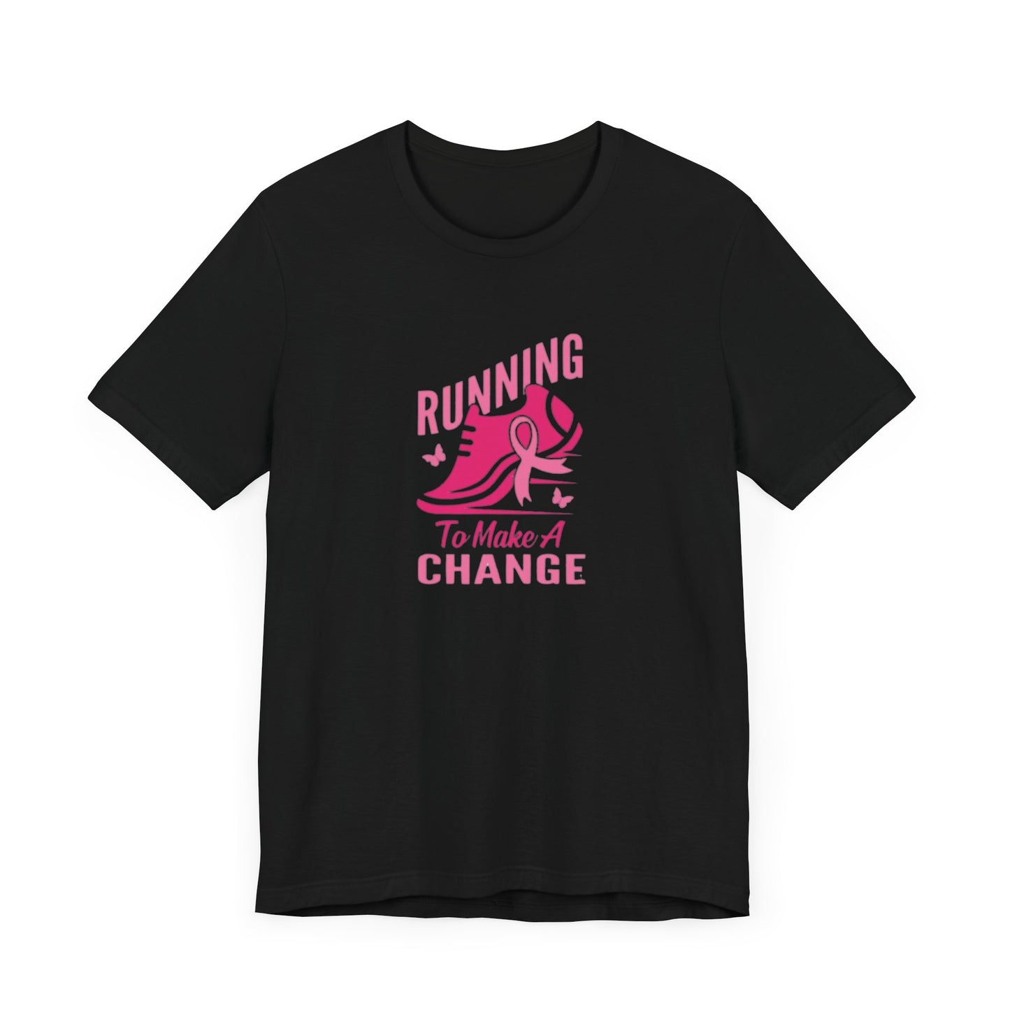 Breast cancer awareness running Unisex Jersey Short Sleeve Tee, breast cancer awareness for runners shirt