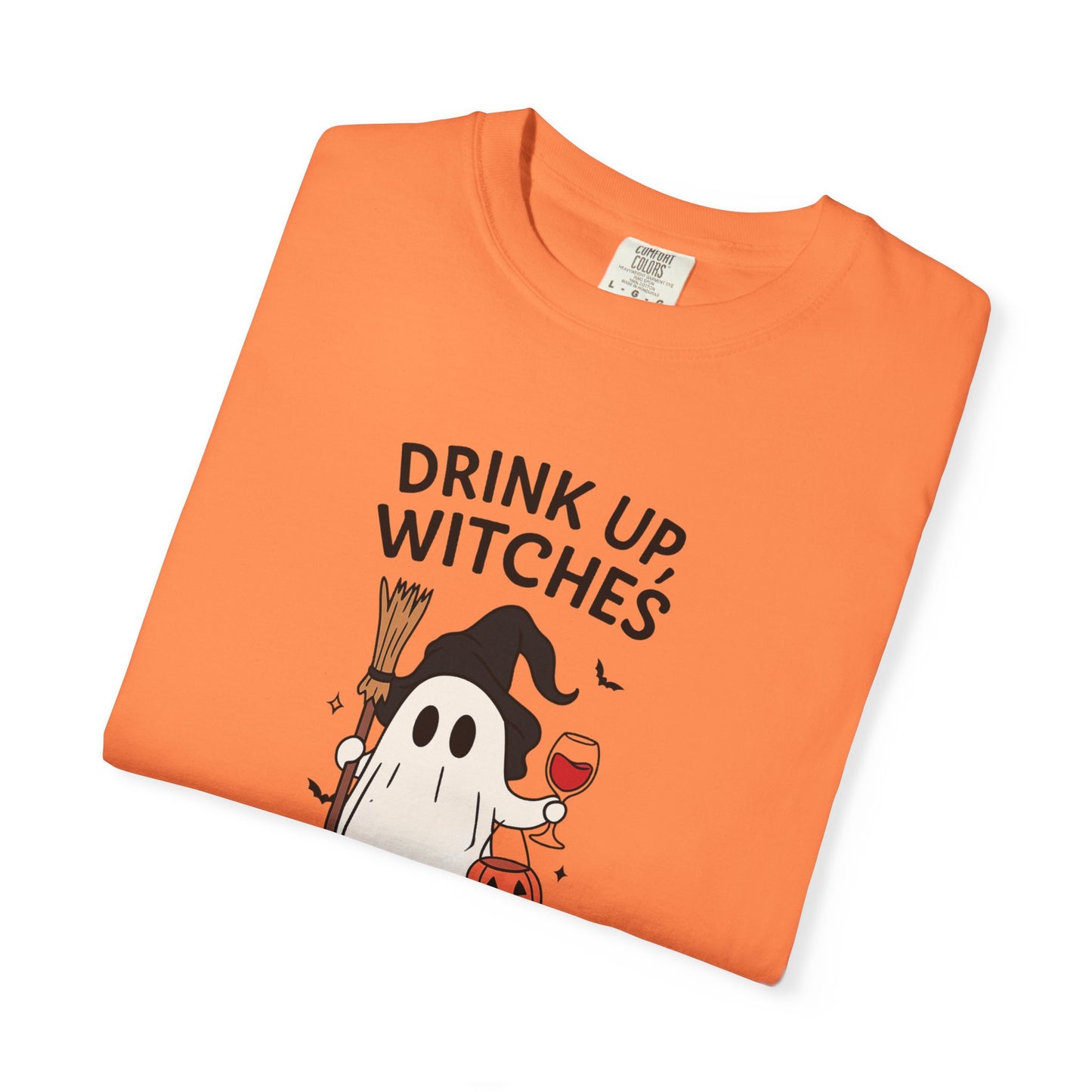 Ghostly Halloween T-Shirt, Unisex Tee, Spooky Costume Shirt, Fall Apparel, Witchy Vibes, Drink Up Witches Design