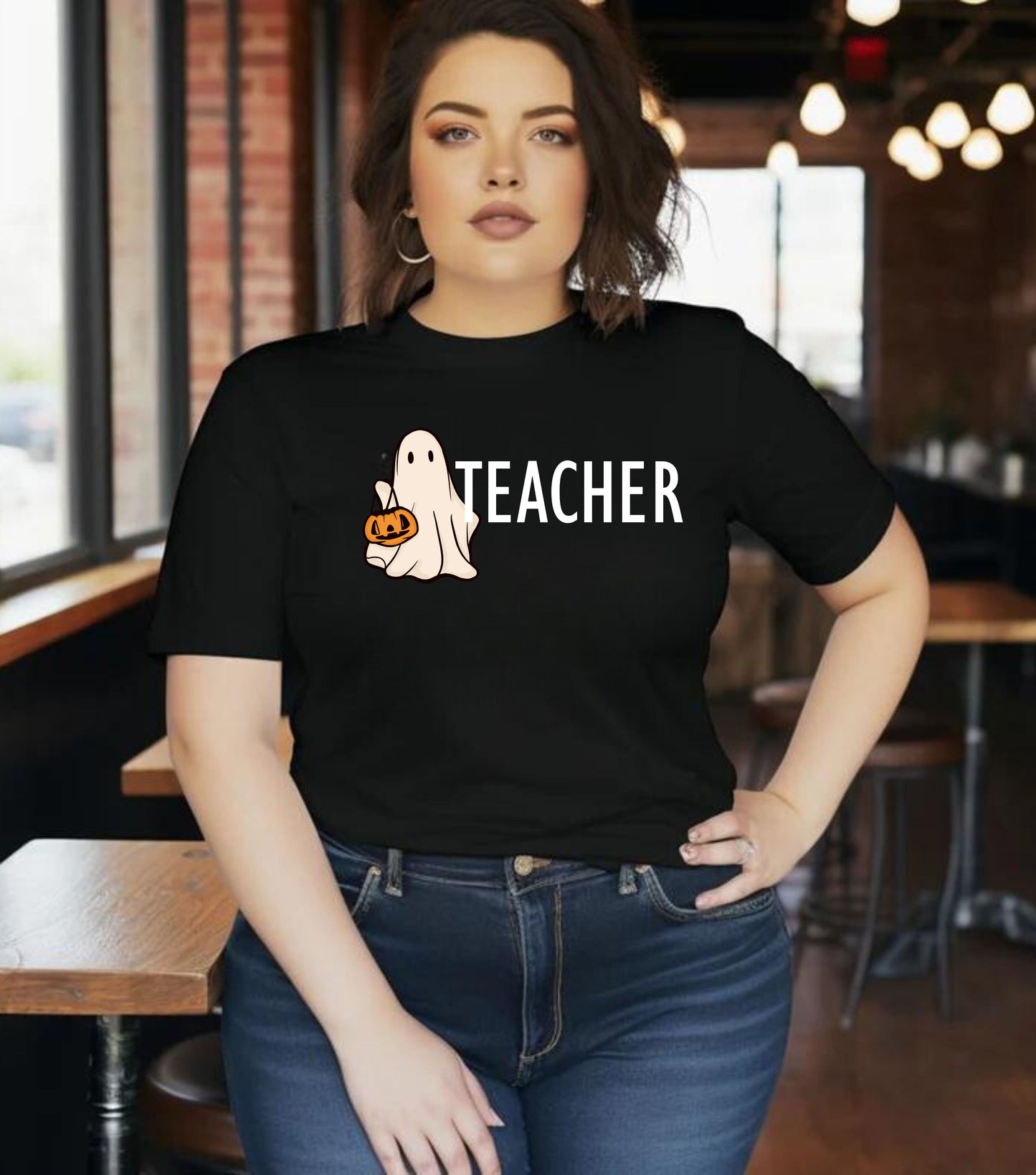 Teachers spooky  Jersey Short Sleeve Tee, I teach cutest pumpkins in the patch shirt for teacher, Halloween shirts. Men and women teacher shirts