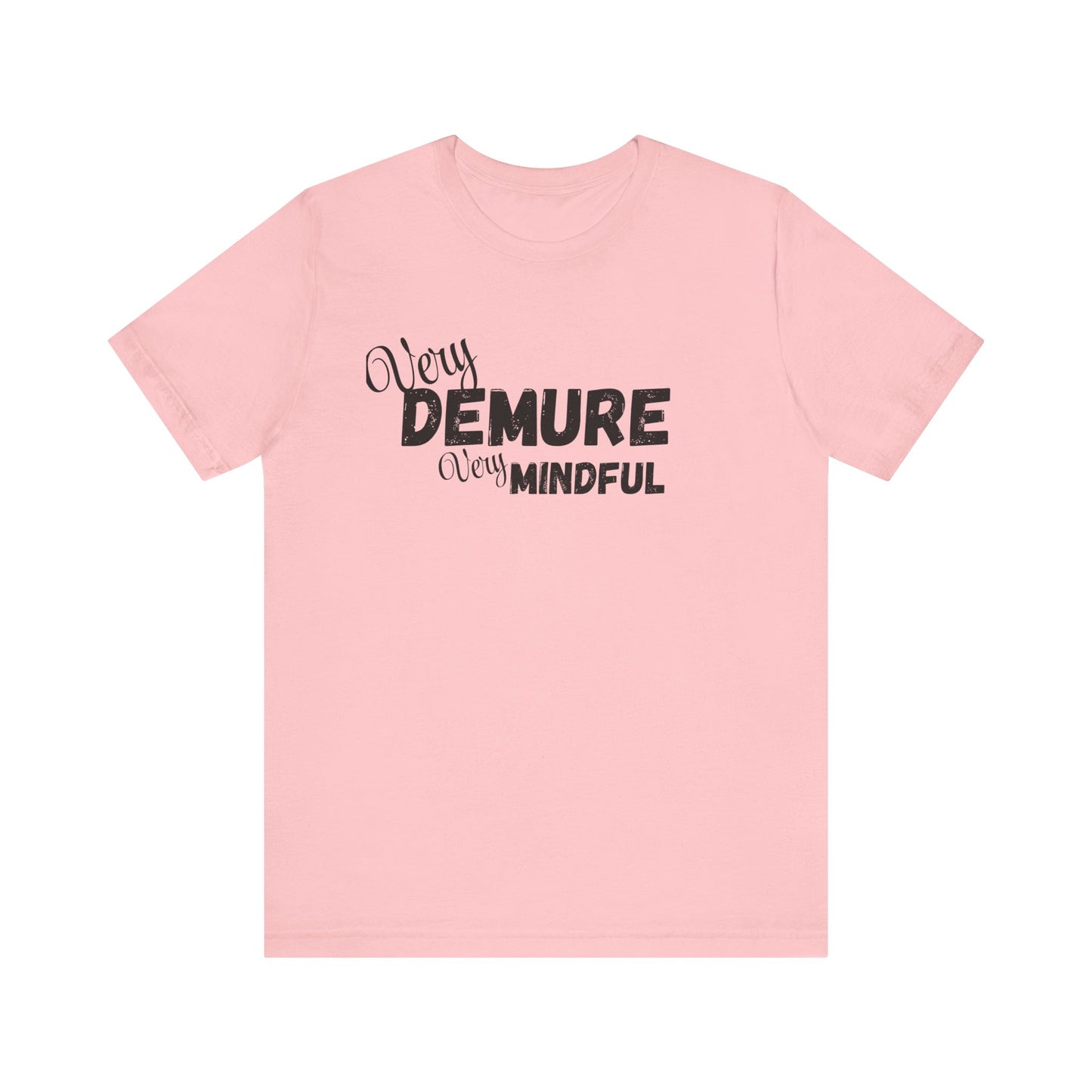 Very demure very mindful cutesy Short Sleeve Tee, tik tok trend shirt, perfect for back to school teen birthdays and Christmas