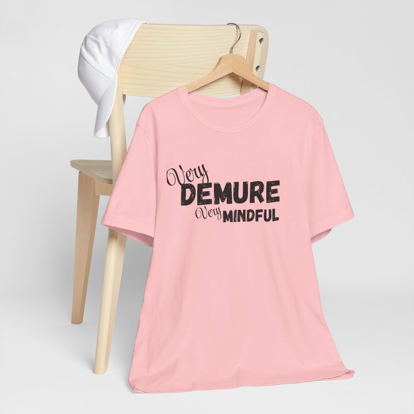Very demure very mindful cutesy Short Sleeve Tee, tik tok trend shirt, perfect for back to school teen birthdays and Christmas