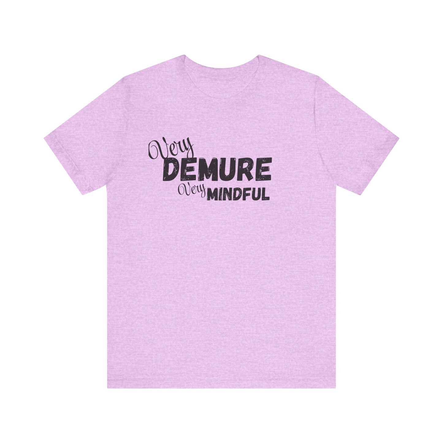 Very demure very mindful cutesy Short Sleeve Tee, tik tok trend shirt, perfect for back to school teen birthdays and Christmas