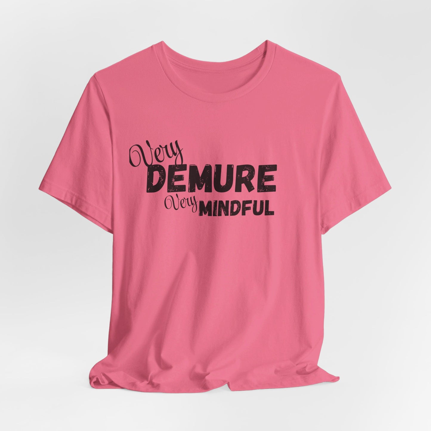Very demure very mindful cutesy Short Sleeve Tee, tik tok trend shirt, perfect for back to school teen birthdays and Christmas